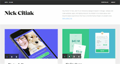 Desktop Screenshot of nickciliak.com