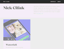 Tablet Screenshot of nickciliak.com